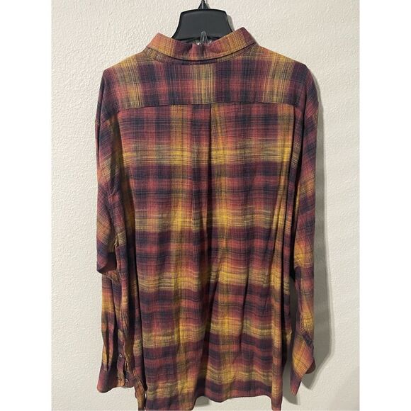 ROWN Men’s Tall Plaid Button Down Shirt 3XT - Picture 4 of 4